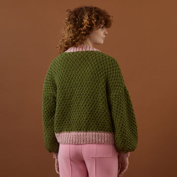 Debbie Bliss Irish Moss Stitch Cardigan Knitting Pattern