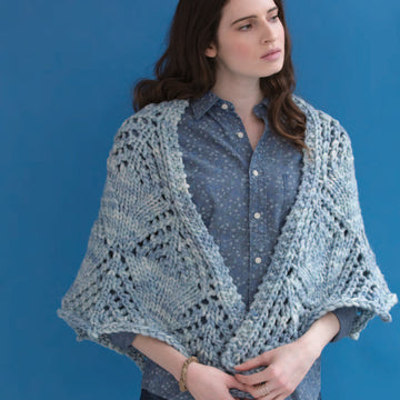 Reade Shawl Wrap Knitting Pattern