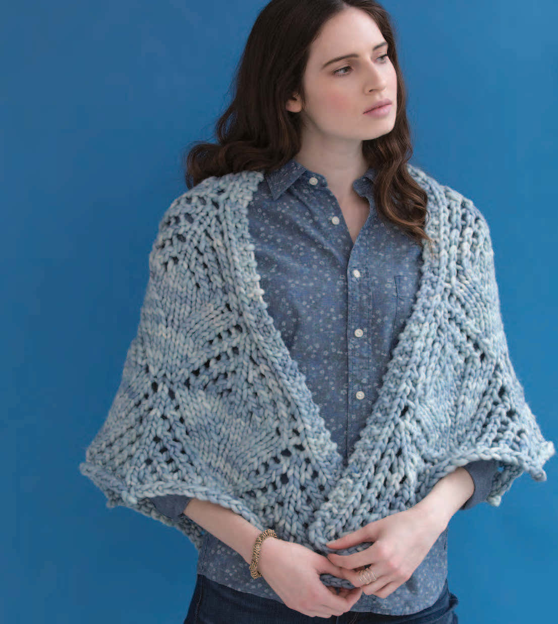 Reade Shawl Wrap Knitting Pattern