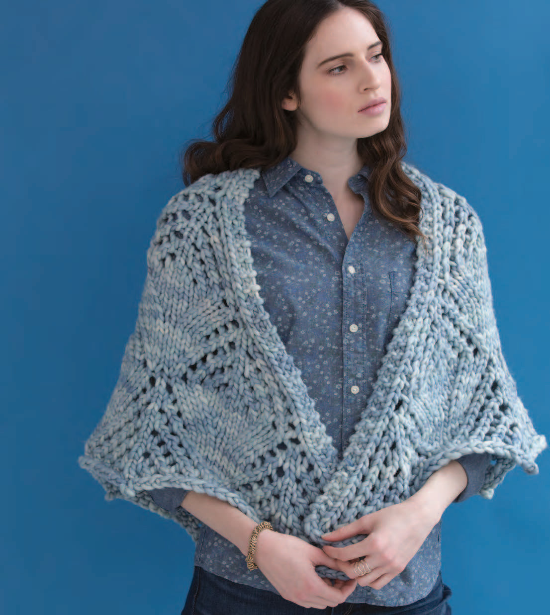 Reade Shawl Wrap Knitting Pattern