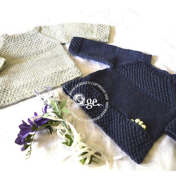 Silver Gum top down sweater & Poppet Tunic - P137 and P 141
