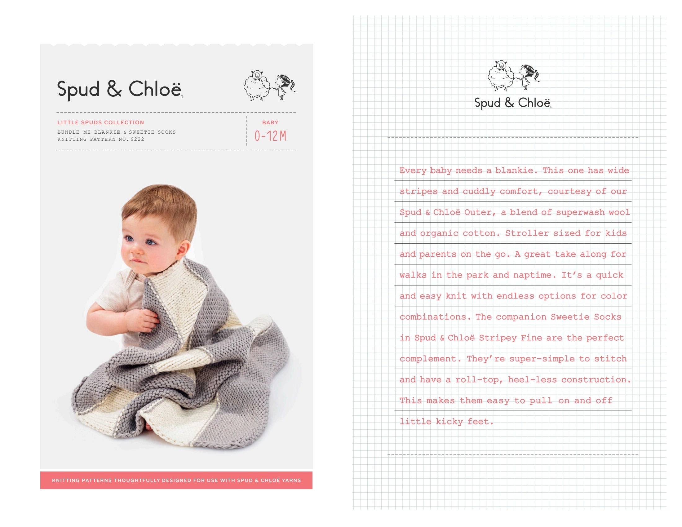 Bundle Me Blankie Blanket Knitting Pattern