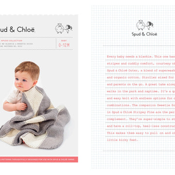 Bundle Me Blankie Blanket Knitting Pattern