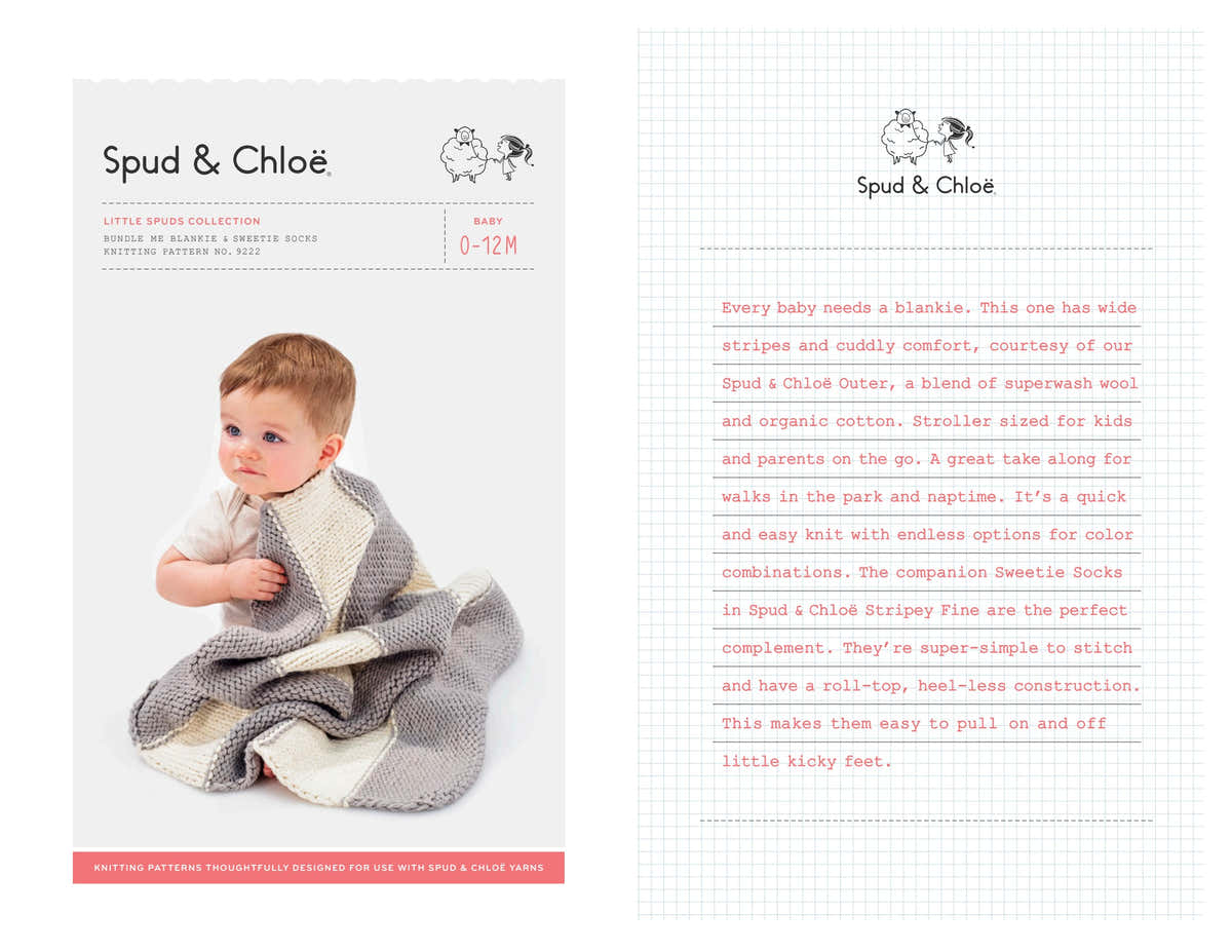 Bundle Me Blankie Blanket Knitting Pattern
