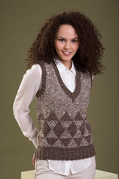 Tahki Yarns Fortitude Vest Knitting Pattern