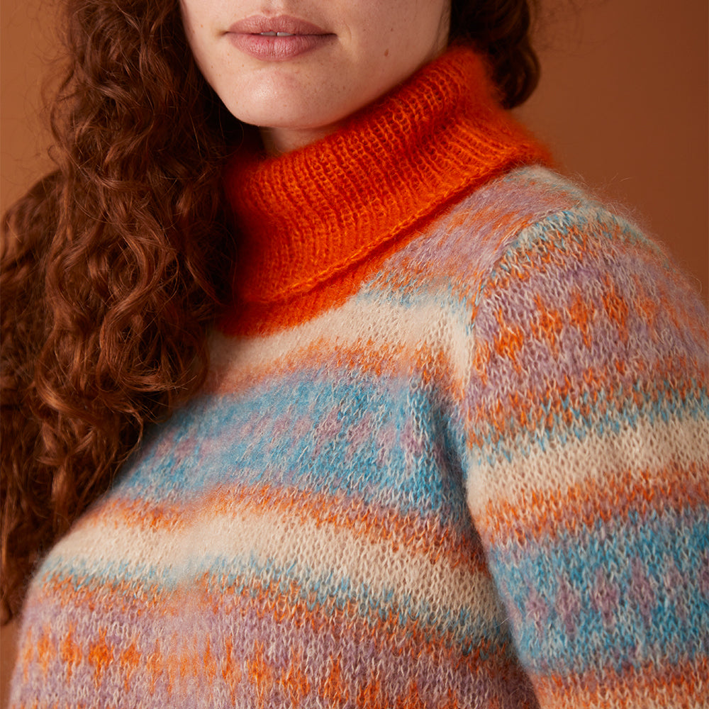 Debbie Bliss Fran Fairisle Sweater Knitting Pattern