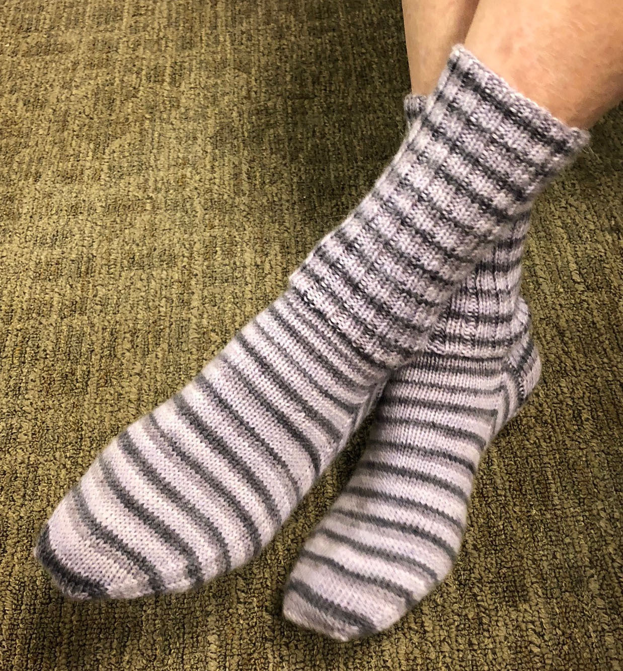 Heel Flat Socks Knitting Pattern