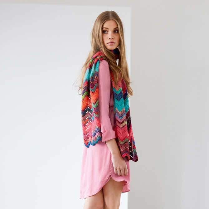 Lana Grossa Shawl Scarf Crochet Pattern