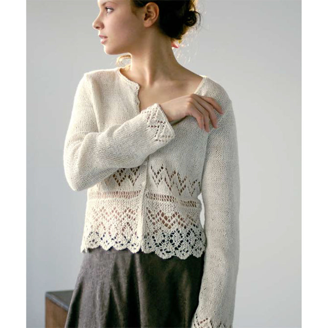 Loftyfiber Gardenia Cardigan Knitting Pattern