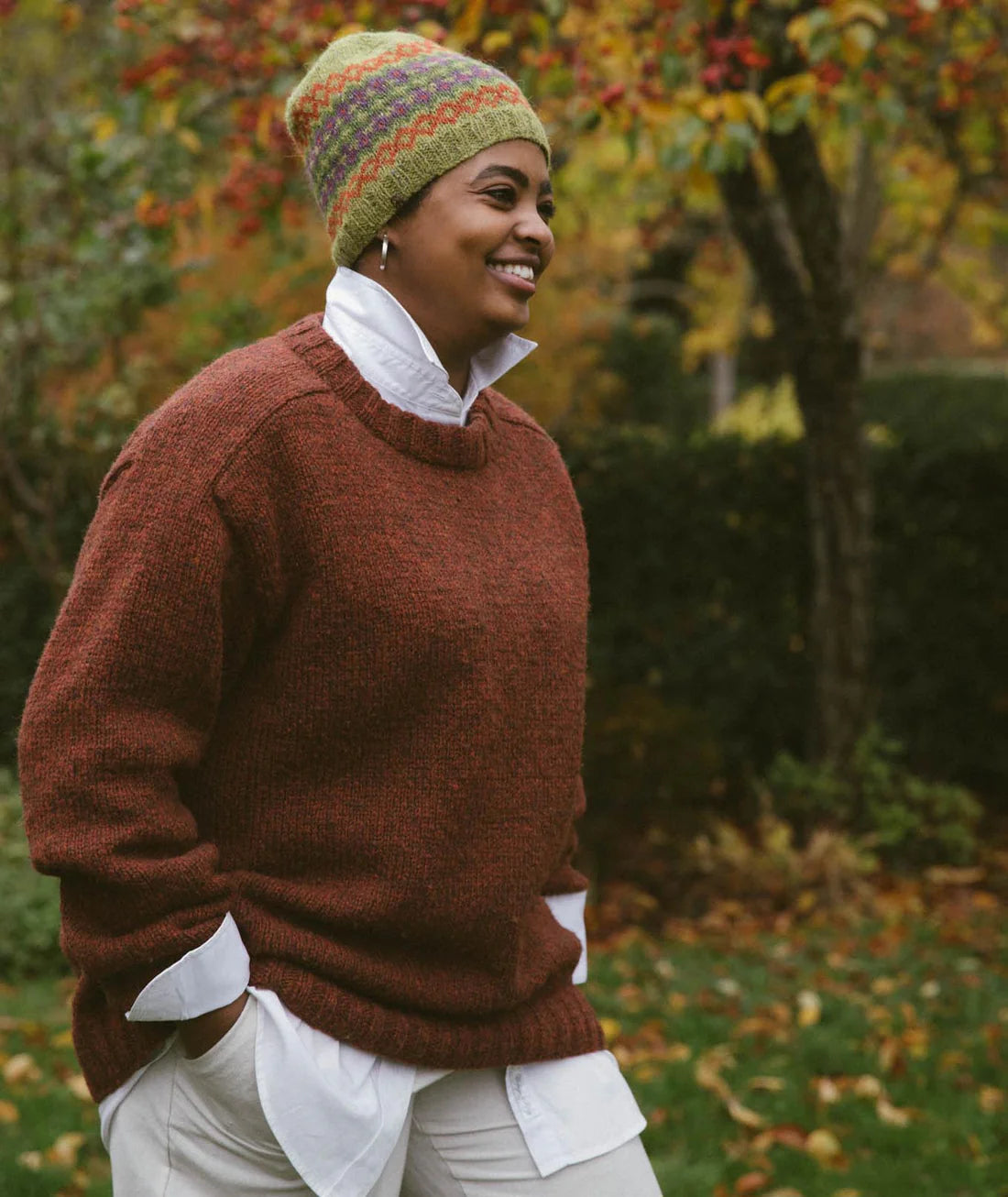 Churchmouse Studio Colorwork Cap Hat Knitting Pattern