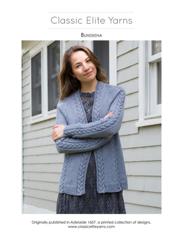 Classic Elite Yarns Bundeena Cardigan Knitting Pattern