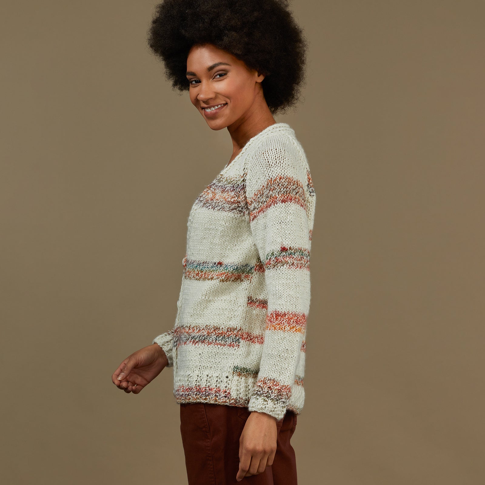 Tahki Yarns Pearl Peak Cardigan Knitting Pattern