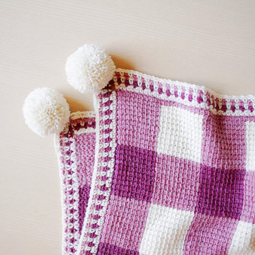 Sweet Gingham Baby Blanket