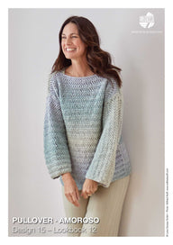 Lana Grossa 15 Pullover Jumper Knitting Pattern