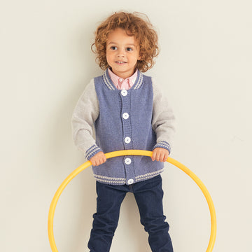 Sirdar Varsity Jacket Cardigan Knitting Pattern