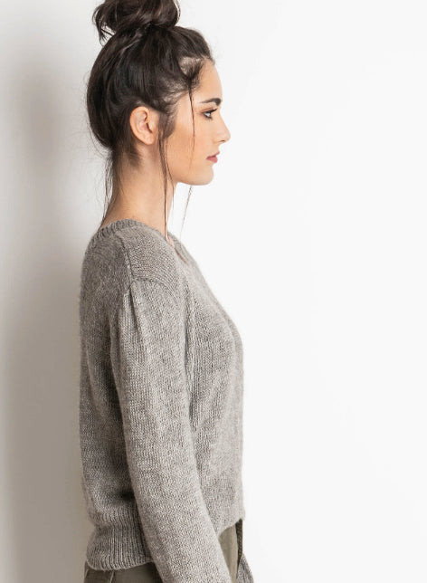 Blue Sky Fibers Lake Melissa Sweater Jumper Knitting Pattern
