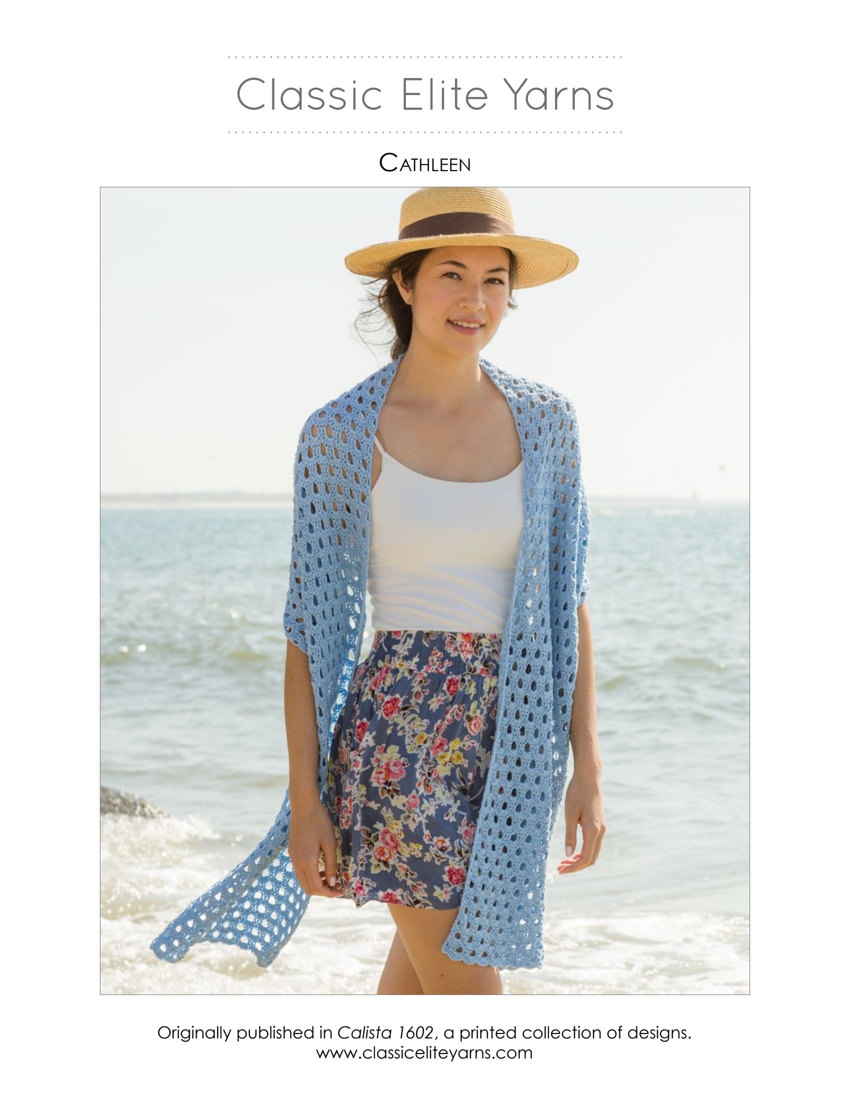 Classic Elite Yarns Cathleen Shawl Crochet Pattern