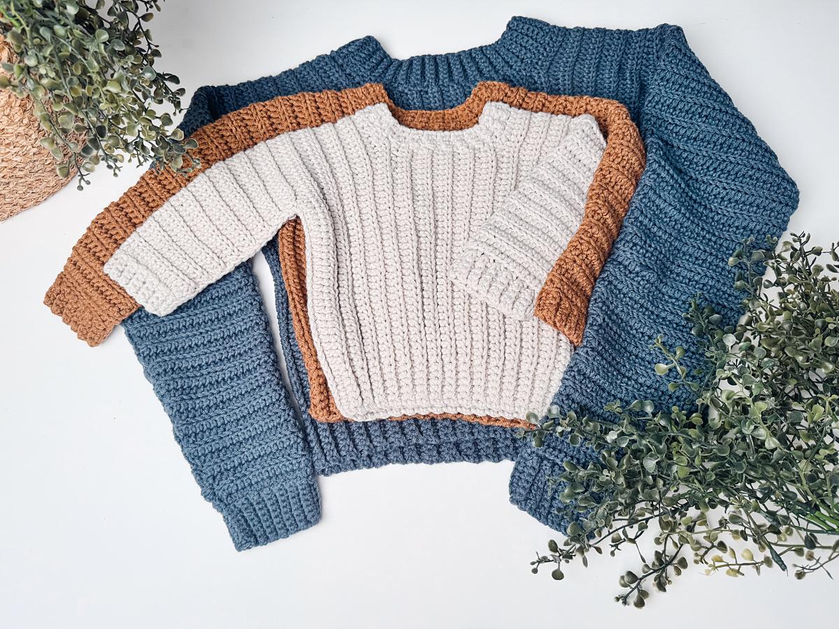 Easy Child Cuff-to-Cuff Sweater