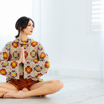 Lotus flower Granny Square Tunic /Dress