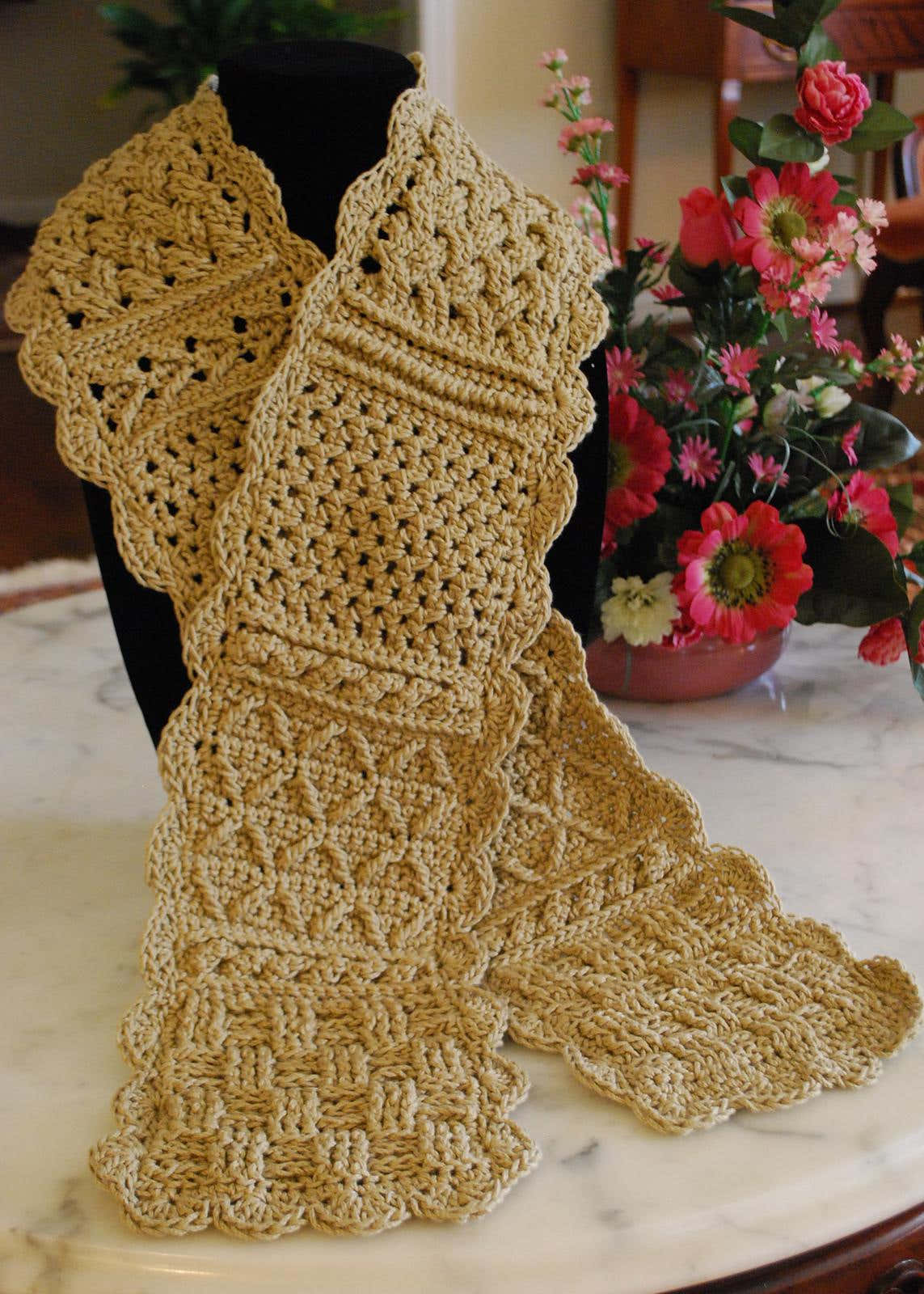 Aran Sampler Scarf