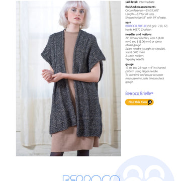 Berroco Arroux Cape Knitting Pattern