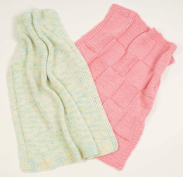 Plymouth Yarn Encore Fast Baby Blankets Knitting Pattern