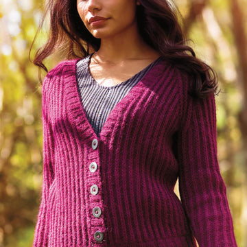 Rhea Ribbed Cardigan Knitting Pattern