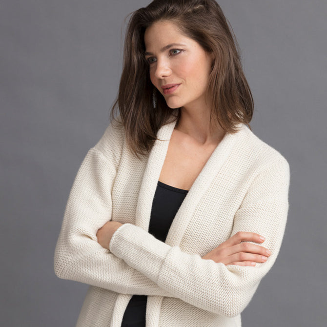 String Gwyneth Coat Knitting Pattern