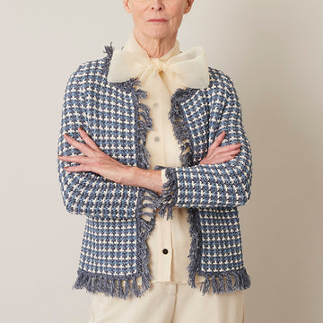 Debbie Bliss Aurora Fringed Jacket Knitting Pattern