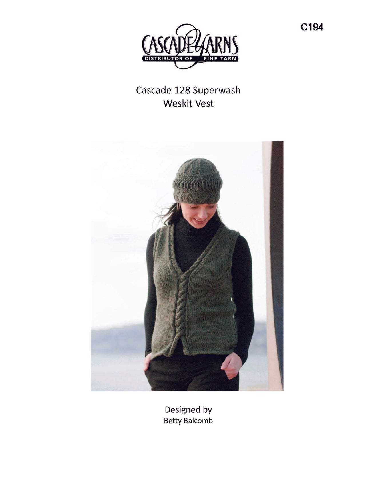 Cascade Yarns C194 Weskit Vest (free)