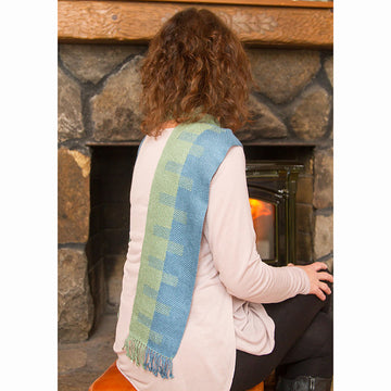 Valley Yarns #107 Clasped Weft Scarf