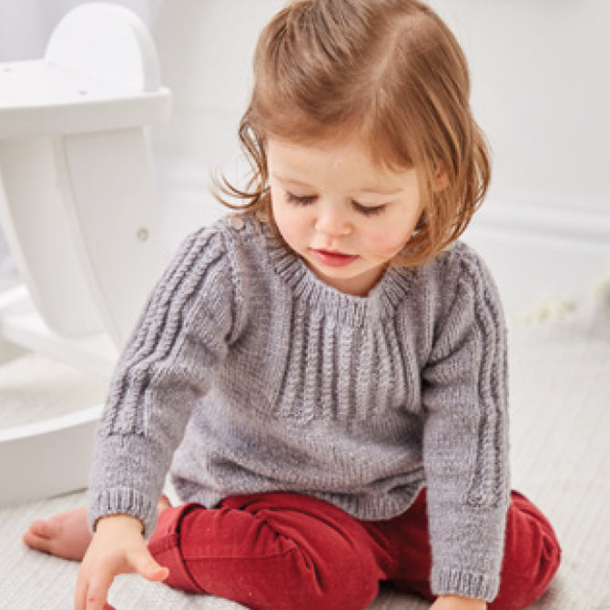 Sirdar Smocked Heirloom Sweater Jumper Knitting Pattern