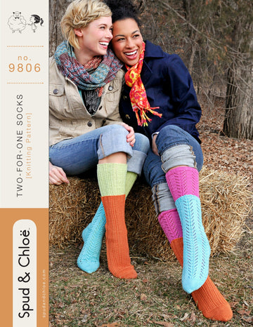 Spud & Chloe by Blue Sky Fibers 9806 Two-For-One Socks