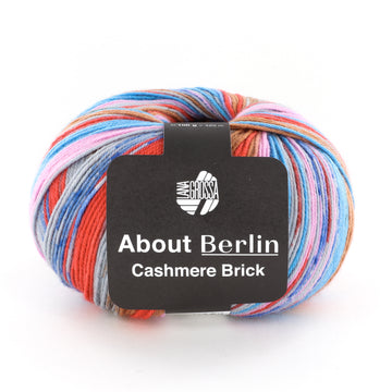 Lana Grossa About Berlin Meilenweit 100 Cashmere Brick Yarn - Wool Sport