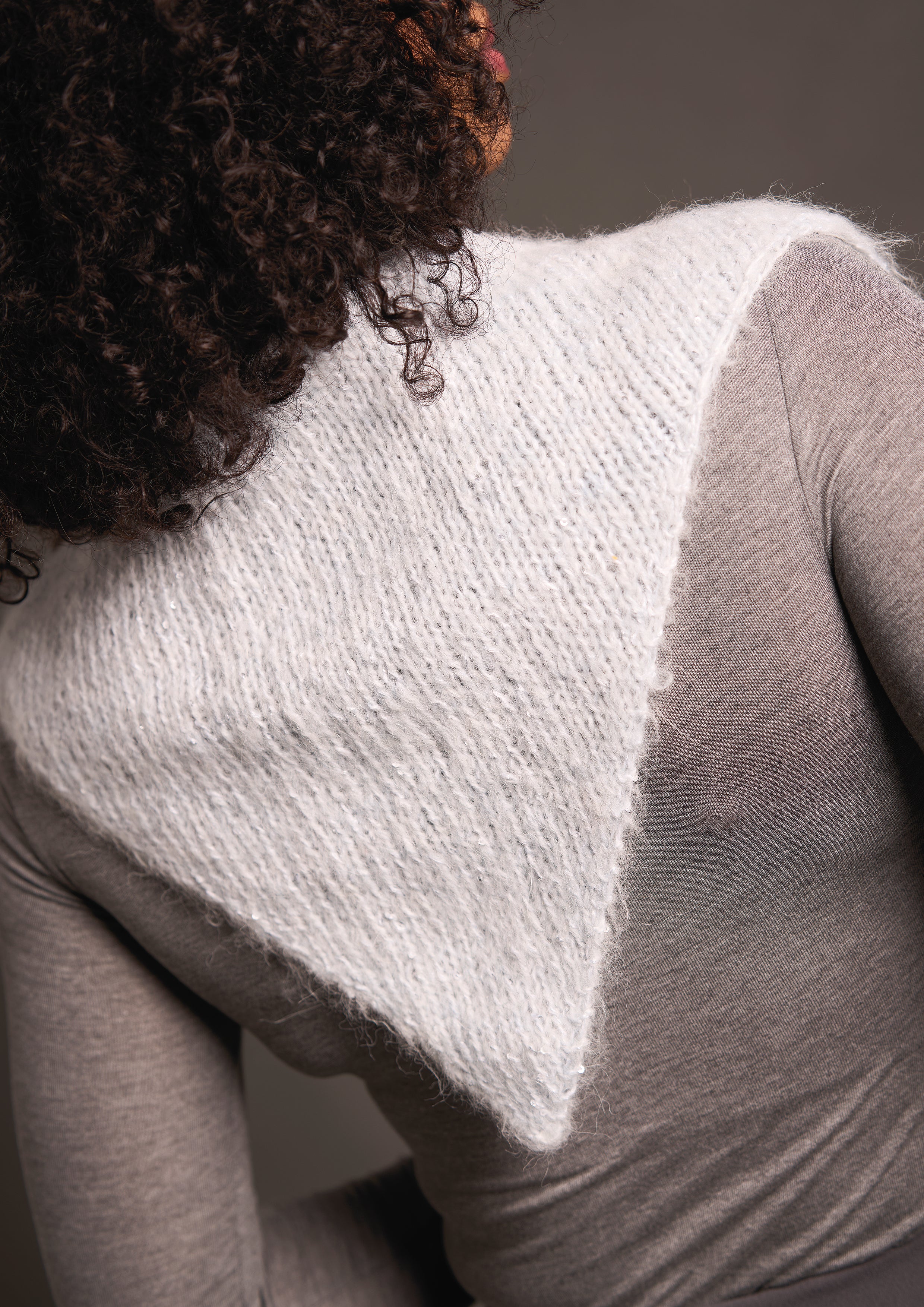 Gardner In Rowan Alpaca Sparkle Scarf Knitting Pattern