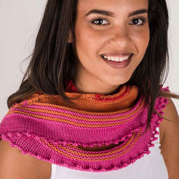 Crescent Moon Shawl Wrap Knitting Pattern