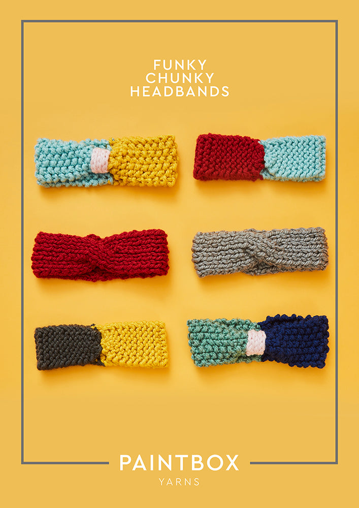 Paintbox Yarns Funky Chunky Headbands Knitting Pattern