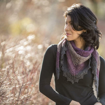 Cascade Yarns DK Dark Sky Shawl Crochet Pattern