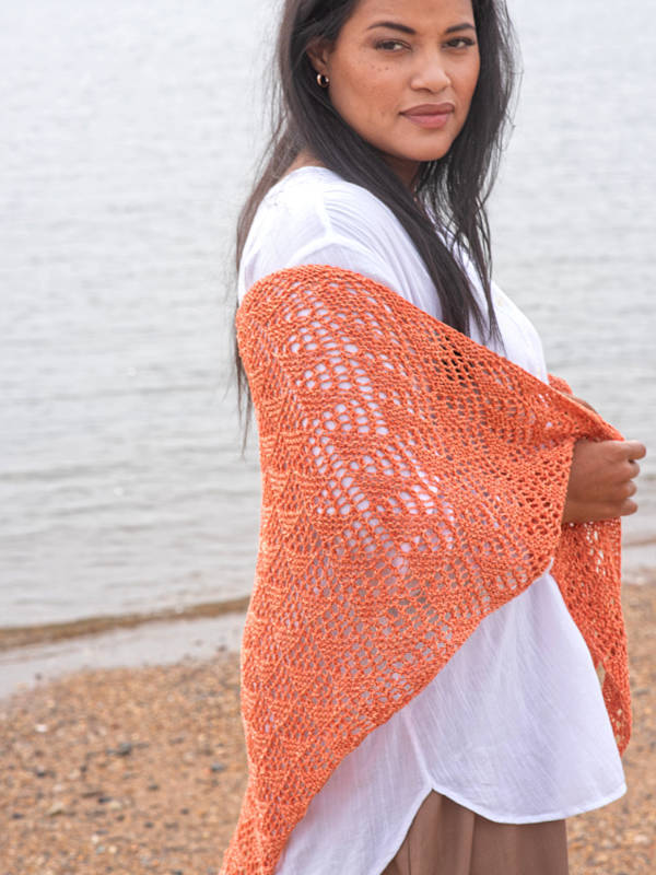 Wallagrass Shawl Wrap Knitting Pattern