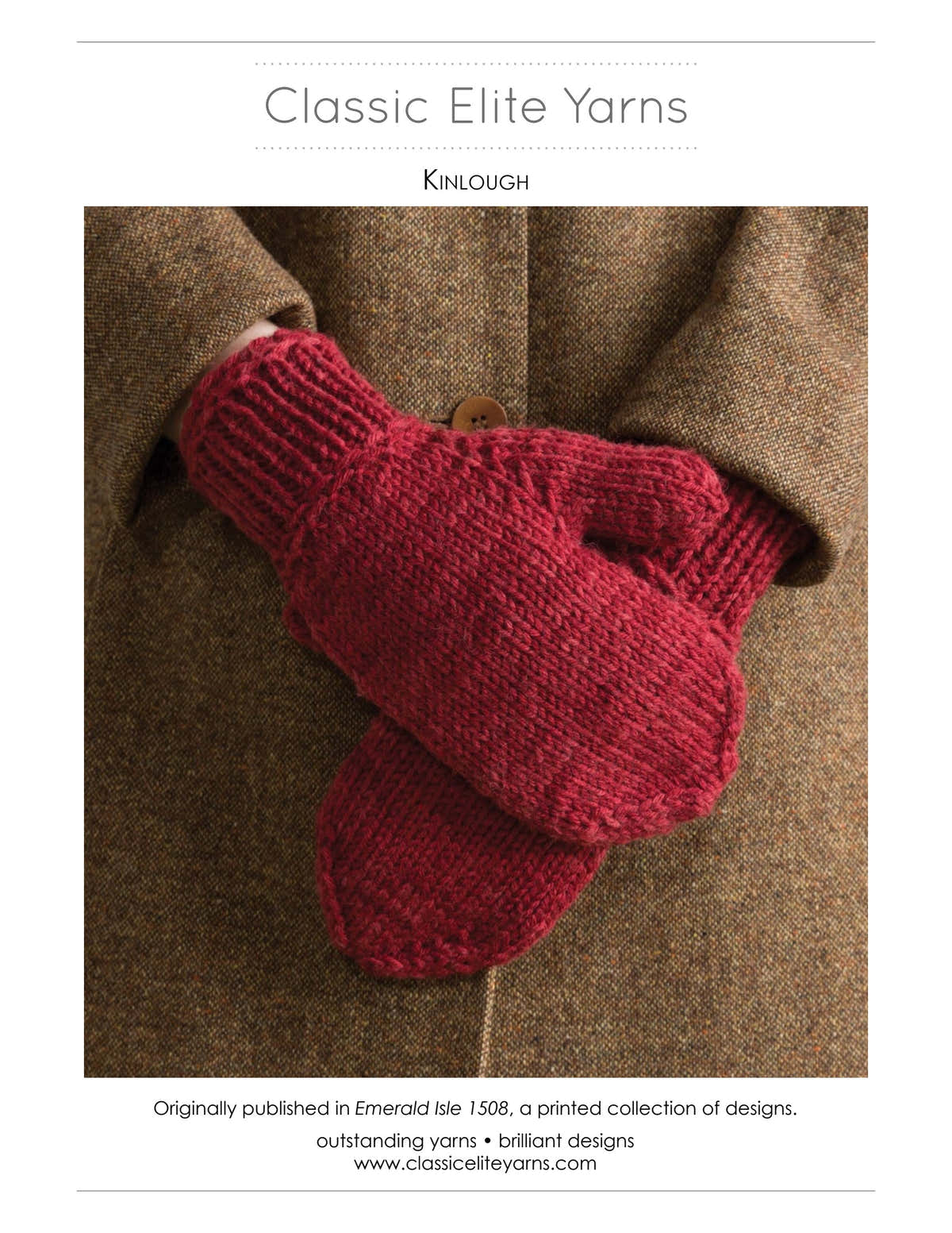 Classic Elite Yarns Kinlough Mittens Knitting Pattern