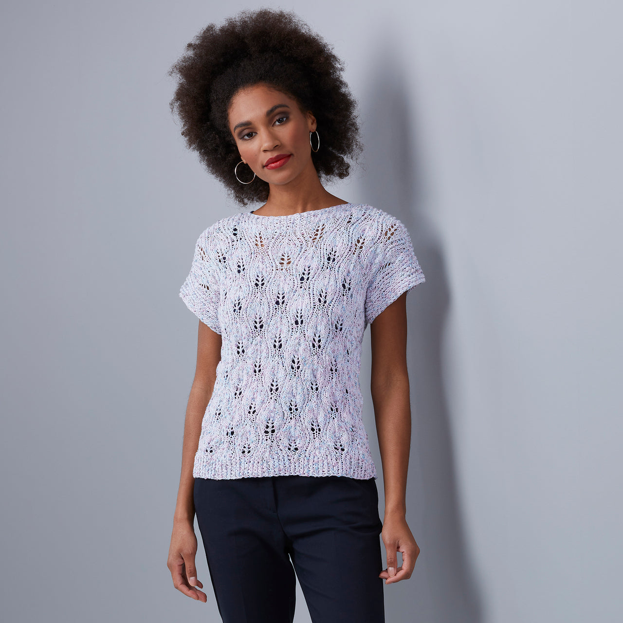 Stacy Charles Fine Yarns Ada Tee Jumper Knitting Pattern