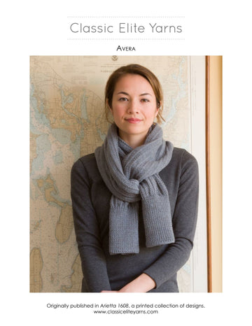 Classic Elite Yarns Avera Cardigan Knitting Pattern
