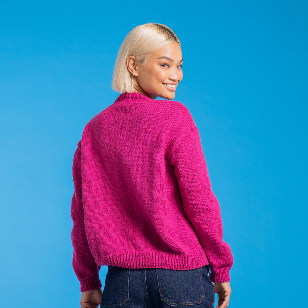 Paintbox Yarns Women's Alphabet Sweater Knitting Pattern