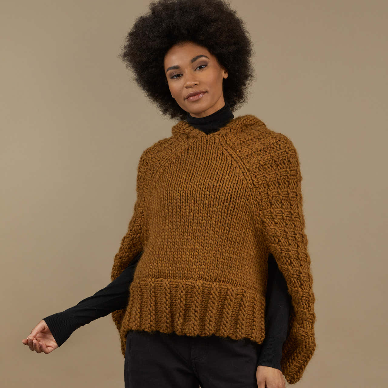 Tahki Yarns Searchlight Poncho Knitting Pattern