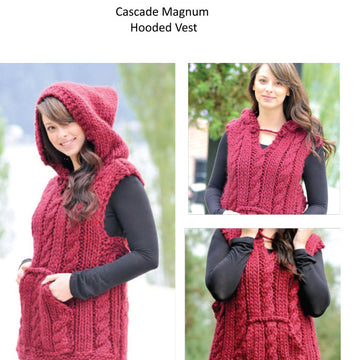 Cascade Yarns B Magnum Vest Waistcoat Knitting Pattern