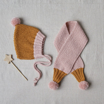 Debbie Bliss Bobbi Bonnet & Scarf Knitting Pattern