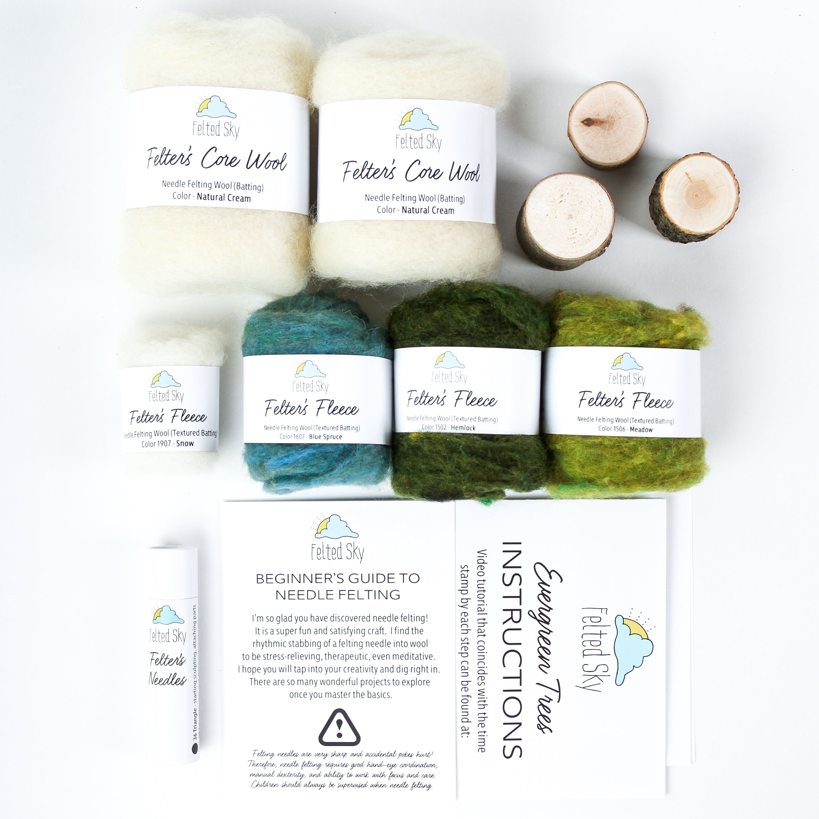 Felted Sky Needle Felting Kit