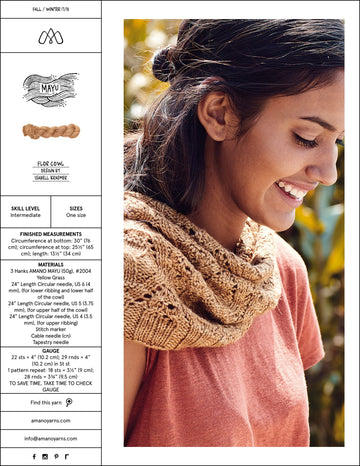 AMANO Flor Cowl Knitting Pattern