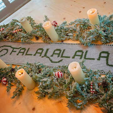 Falalalala Crochet Table Runner
