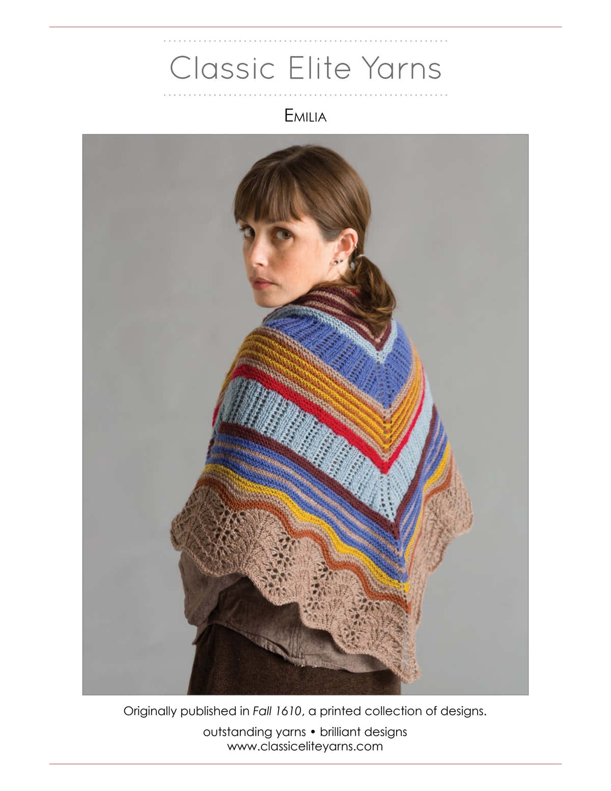 Classic Elite Yarns Emilia Wrap Knitting Pattern